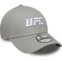 cappellino-curvo-grigio-snapback-9forty-core-di-ufc-ultimate-fighting-championship-di-new-era