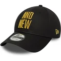 cappellino-curva-nero-regolabile-9forty-metallic-champ-di-ufc-ultimate-fighting-championship-and-new-di-new-era