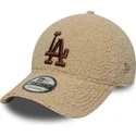 cappellino-beige-regolabile-con-visiera-curva-e-logo-marrone-9forty-borg-dei-los-angeles-dodgers-mlb-di-new-era