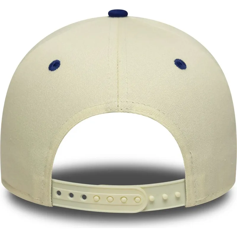 cappellino-curvo-beige-e-blu-snapback-a-frame-paisley-di-los-angeles-dodgers-mlb-di-new-era