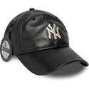 cappello-curvo-nero-regolabile-9twenty-in-pelle-dei-new-york-yankees-mlb-di-new-era