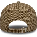cappellino-marrone-regolabile-9twenty-houndstooth-dei-los-angeles-dodgers-mlb-di-new-era