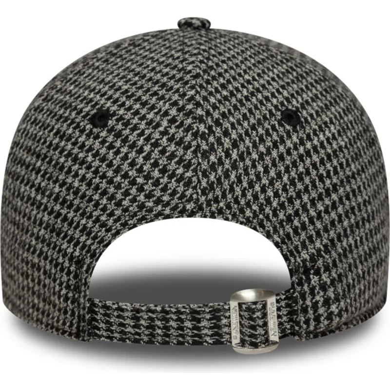 cappellino-curvo-nero-regolabile-9twenty-houndstooth-dei-new-york-yankees-mlb-di-new-era
