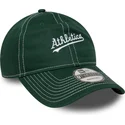 cappellino-curvo-verde-regolabile-9twenty-contrast-stitch-degli-oakland-athletics-mlb-di-new-era