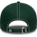 cappellino-curvo-verde-regolabile-9twenty-contrast-stitch-degli-oakland-athletics-mlb-di-new-era