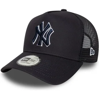 Cappellino trucker blu navy con logo blu navy A Frame Outline dei New York Yankees MLB di New Era