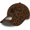 cappellino-curvo-leopardo-regolabile-da-donna-9forty-leopard-cord-dei-new-york-yankees-mlb-di-new-era