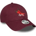 cappellino-curvo-granata-regolabile-da-donna-9twenty-phrase-spicy-di-new-era