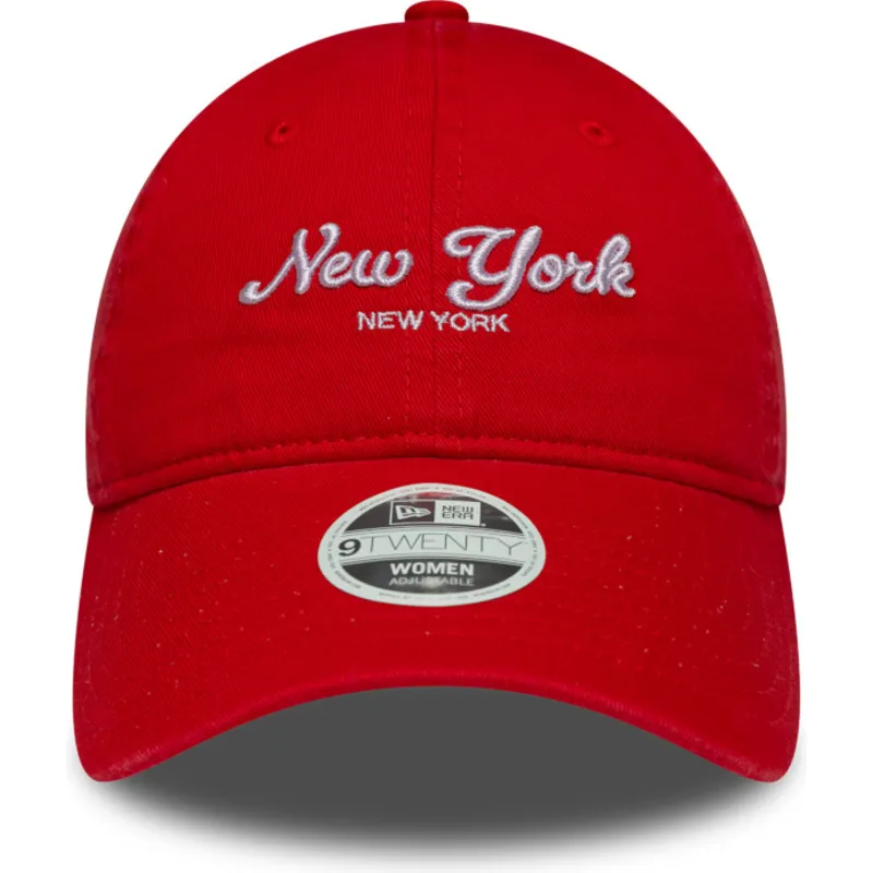 cappellino-curvo-arancione-regolabile-da-donna-9twenty-city-di-new-york-di-new-era