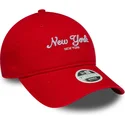 cappellino-curvo-arancione-regolabile-da-donna-9twenty-city-di-new-york-di-new-era
