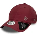 cappellino-curvo-granata-regolabile-da-donna-open-back-flawless-dei-new-york-yankees-mlb-di-new-era