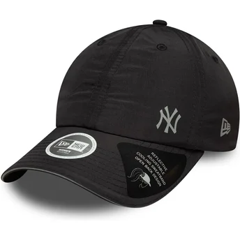 Cappellino curvo nero regolabile per donna Open Back Flawless dei New York Yankees MLB di New Era