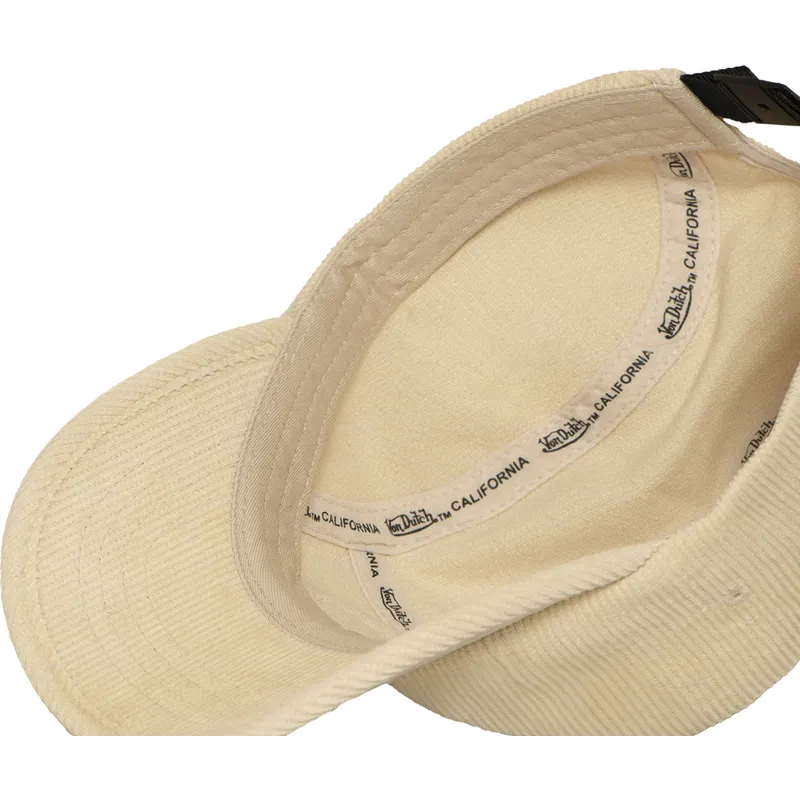 cappellino-visiera-curva-beige-regolabile-vel01-di-von-dutch cappellino-visiera-curva-beige-regolabile-vel01-di-von-dutch