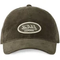 cappello-curvo-verde-cinghia-regolabile-log07-di-von-dutch