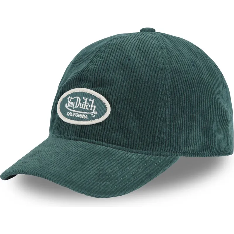 cappellino-visiera-curva-verde-regolabile-log08-di-von-dutch