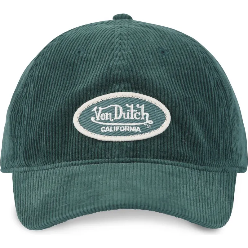 cappellino-visiera-curva-verde-regolabile-log08-di-von-dutch