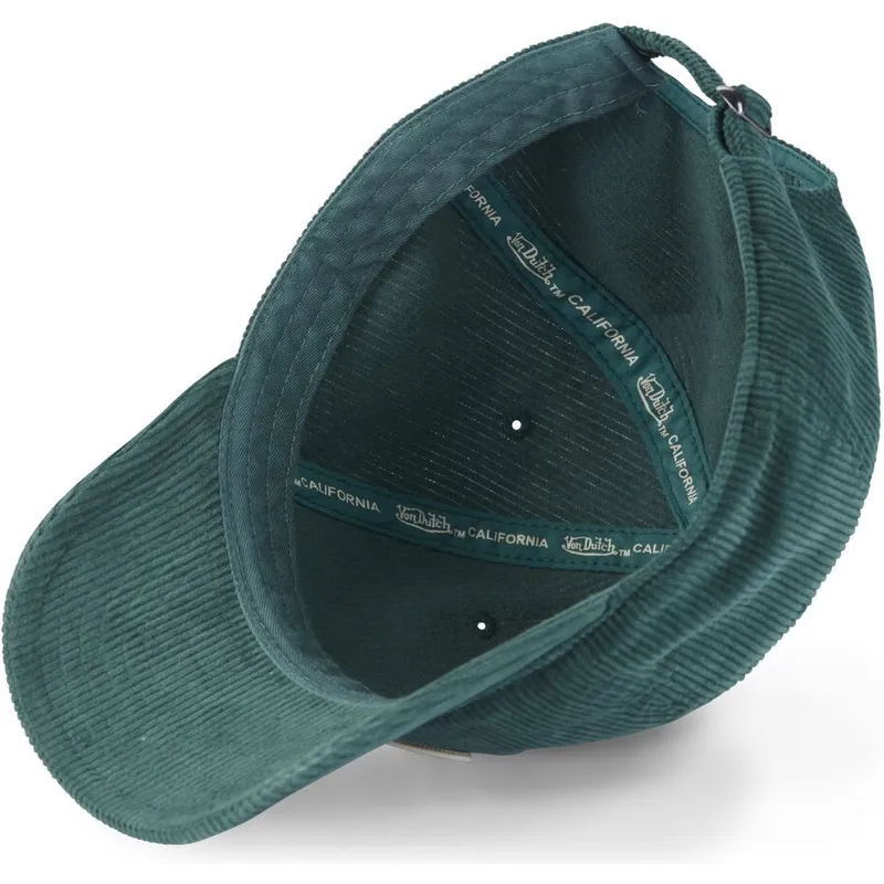 cappellino-visiera-curva-verde-regolabile-log08-di-von-dutch
