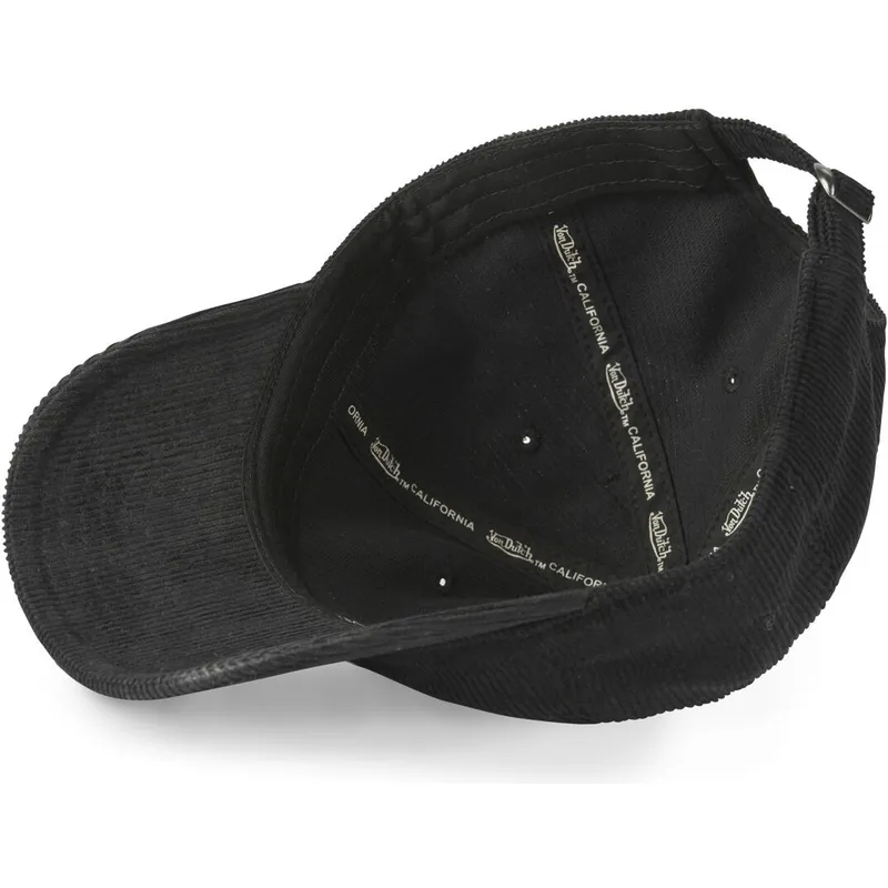 cappellino-visiera-curva-nero-regolabile-log09-di-von-dutch