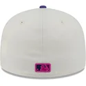 cappello-piatto-beige-e-viola-aderente-59fifty-clr-dvlp-dei-detroit-tigers-mlb-di-new-era