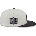 cappello-piatto-beige-e-nero-regolabile-59fifty-clr-dvlp-dei-los-angeles-dodgers-mlb-di-new-era