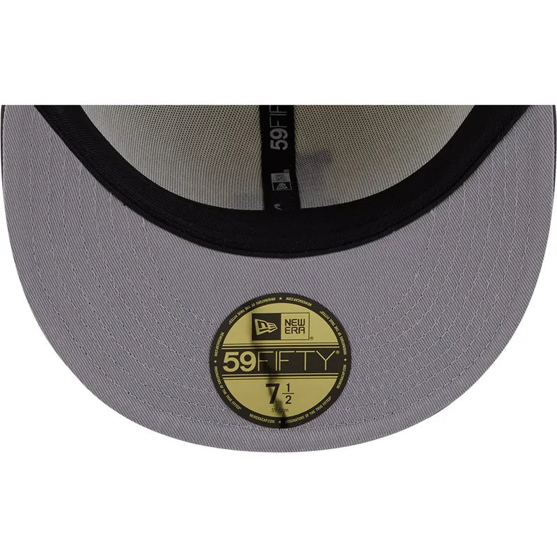 cappello-piatto-beige-e-nero-regolabile-59fifty-clr-dvlp-dei-los-angeles-dodgers-mlb-di-new-era