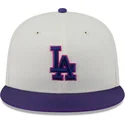 cappellino-piatto-beige-e-viola-aderente-59fifty-clr-dvlp-dei-los-angeles-dodgers-mlb-di-new-era