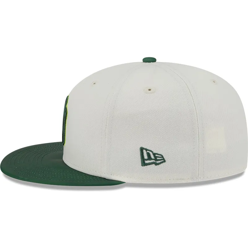 cappello-piatto-beige-e-verde-regolabile-59fifty-clr-dvlp-dei-new-york-yankees-mlb-di-new-era