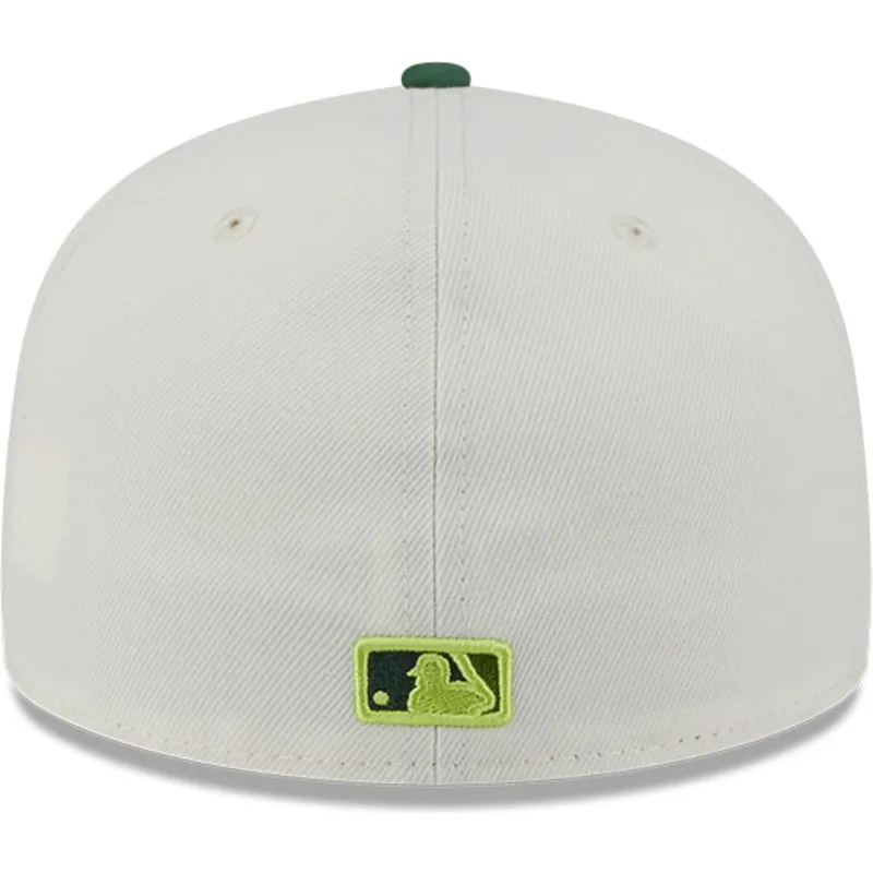cappello-piatto-beige-e-verde-regolabile-59fifty-clr-dvlp-dei-new-york-yankees-mlb-di-new-era