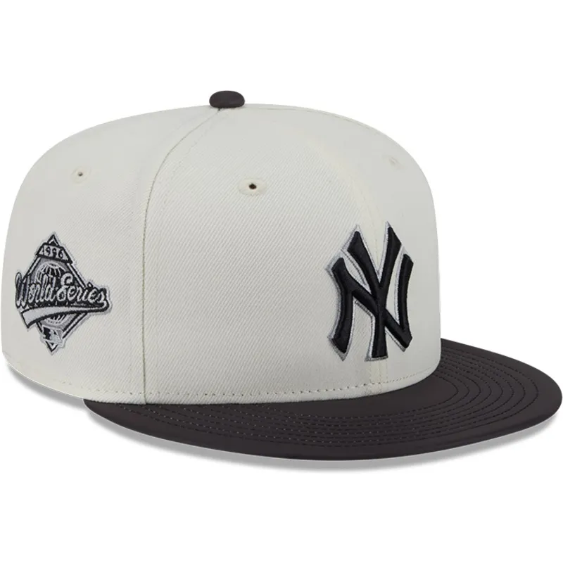 cappello-piatto-beige-e-nero-regolabile-59fifty-clr-dvlp-dei-new-york-yankees-mlb-di-new-era