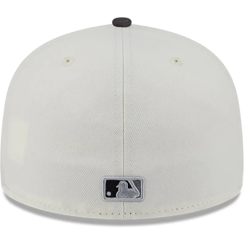 cappello-piatto-beige-e-nero-regolabile-59fifty-clr-dvlp-dei-new-york-yankees-mlb-di-new-era