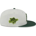 cappellino-piatto-beige-e-verde-regolabile-59fifty-clr-dvlp-degli-oakland-athletics-mlb-di-new-era