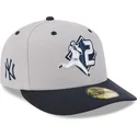 cappellino-curvo-grigio-e-blu-navy-aderente-59fifty-player-derek-jeter-dei-new-york-yankees-mlb-di-new-era