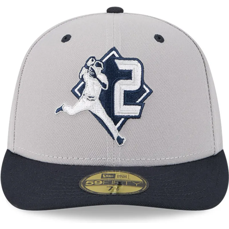 cappellino-curvo-grigio-e-blu-navy-aderente-59fifty-player-derek-jeter-dei-new-york-yankees-mlb-di-new-era