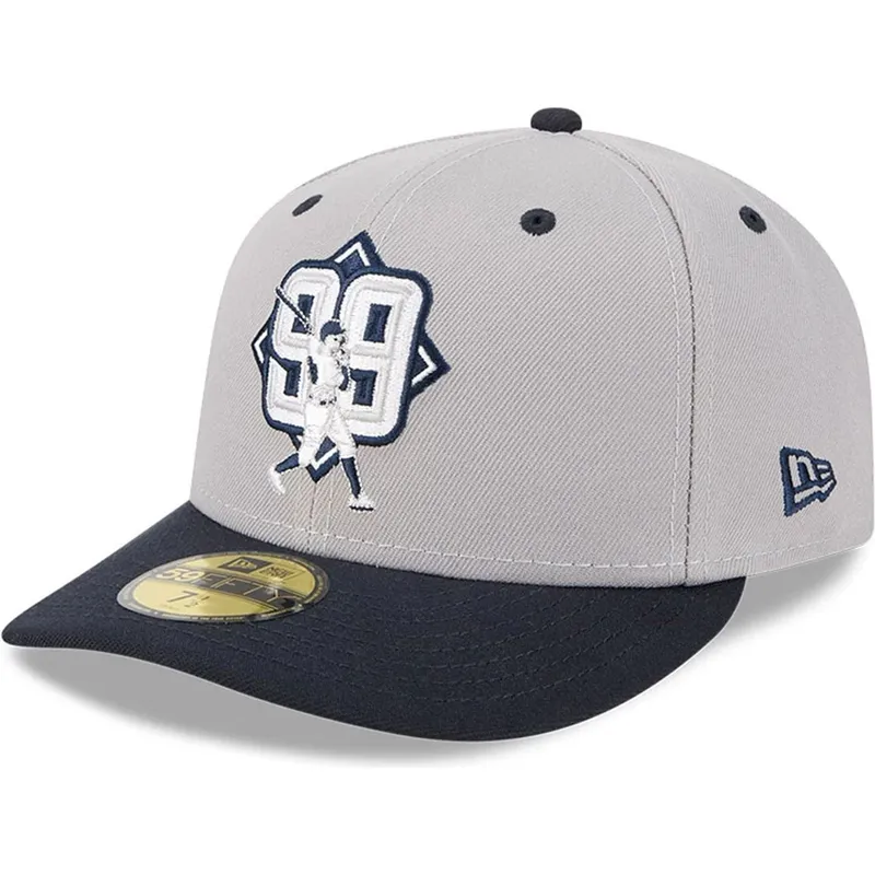 cappellino-curvo-grigio-e-blu-navy-regolabile-59fifty-player-aaron-judge-dei-new-york-yankees-mlb-di-new-era