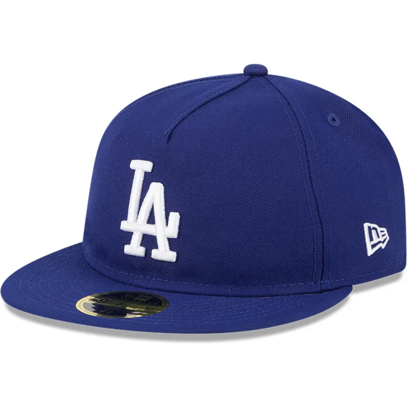 cappello-piatto-blu-chiuso-59fifty-retro-crown-a-frame-easy-dei-los-angeles-dodgers-mlb-di-new-era