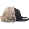 cappello-piatto-nero-aderente-59fifty-winter-dog-ear-dei-chicago-white-sox-mlb-di-new-era