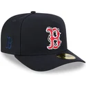 cappellino-curvo-blu-navy-chiuso-59fifty-a-frame-wired-di-boston-red-sox-mlb-di-new-era