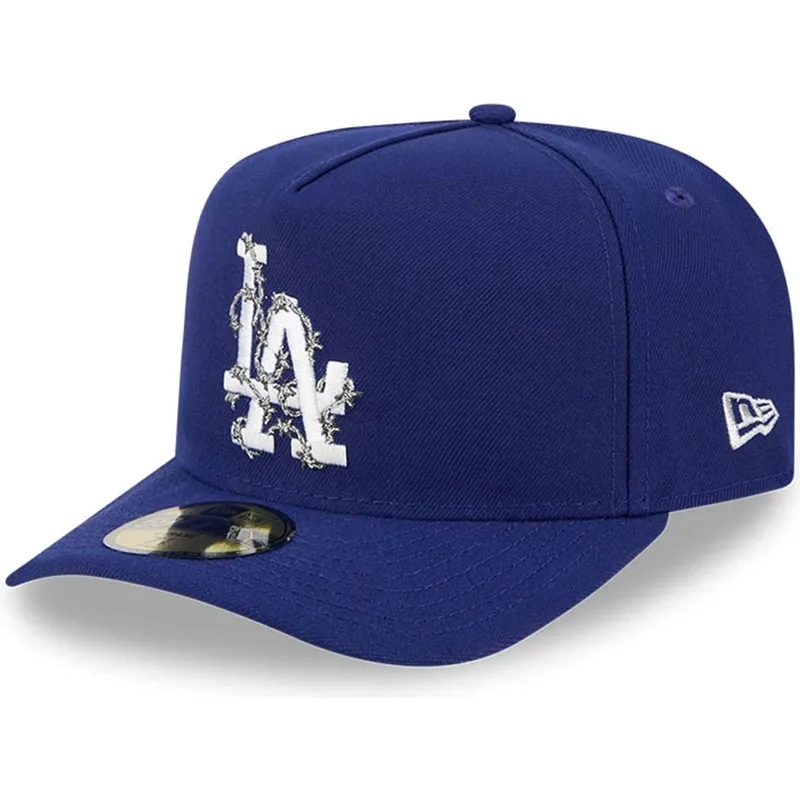 cappellino-curvo-blu-chiuso-59fifty-a-frame-wired-dei-los-angeles-dodgers-mlb-di-new-era