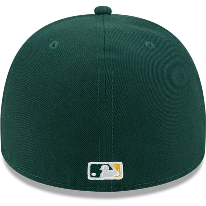 cappellino-curvo-verde-chiuso-59fifty-a-frame-wired-di-oakland-athletics-mlb-di-new-era