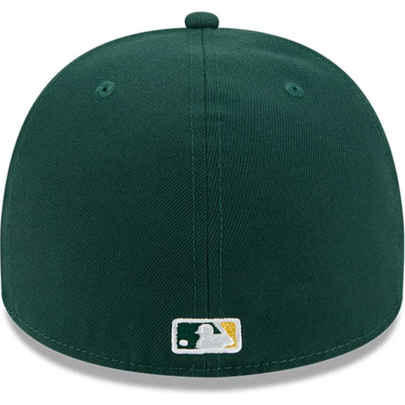 cappellino-curvo-verde-chiuso-59fifty-a-frame-wired-di-oakland-athletics-mlb-di-new-era