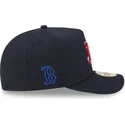 cappellino-curvo-blu-navy-aderente-59fifty-a-frame-cartoon-dei-boston-red-sox-mlb-di-new-era