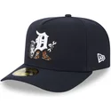 cappellino-curvo-blu-marino-chiuso-59fifty-a-frame-cartoon-di-detroit-tigers-mlb-di-new-era