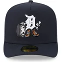 cappellino-curvo-blu-marino-regolabile-59fifty-a-frame-cartoon-di-detroit-tigers-mlb-di-new-era