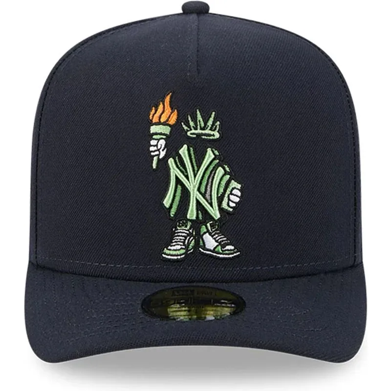cappellino-curvo-blu-navy-chiuso-59fifty-a-frame-cartoon-dei-new-york-yankees-mlb-di-new-era