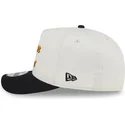 cappellino-visiera-curva-beige-e-nero-snapback-9fifty-a-frame-chainstitch-di-boston-bruins-nhl-di-new-era