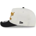 cappellino-visiera-curva-beige-e-nero-snapback-9fifty-a-frame-chainstitch-di-pittsburgh-penguins-nhl-di-new-era