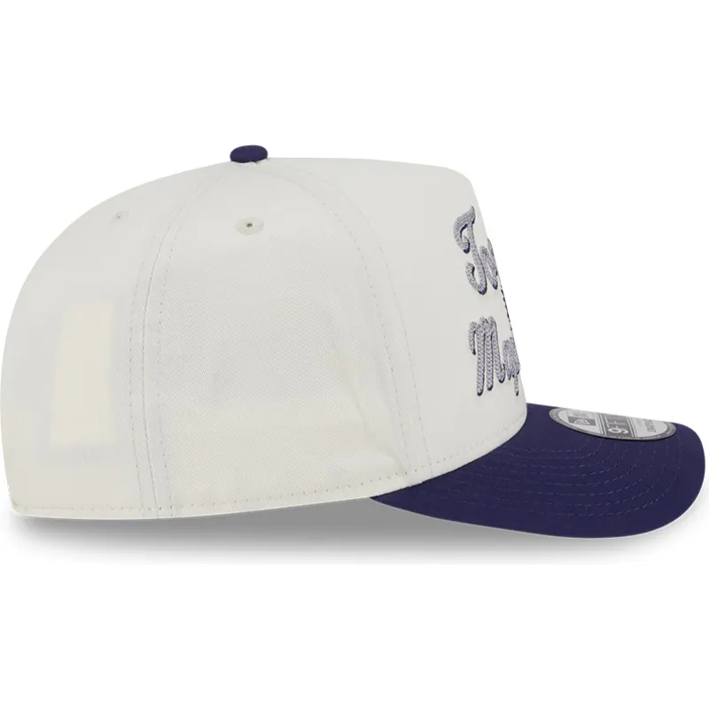cappellino-curvo-beige-e-viola-snapback-9fifty-a-frame-chainstitch-di-toronto-maple-leafs-nhl-di-new-era