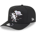 cappellino-nero-snapback-9fifty-a-frame-cartoon-dei-chicago-white-sox-mlb-di-new-era