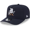 cappellino-curvo-blu-marino-snapback-9fifty-a-frame-cartoon-di-detroit-tigers-mlb-di-new-era