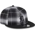 cappellino-nero-snapback-piatto-9fifty-retro-crown-plaid-dei-detroit-tigers-mlb-di-new-era